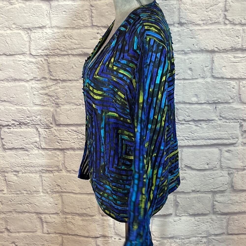 Chico’s Mesh And Patchwork Geometric Jacket - image 4